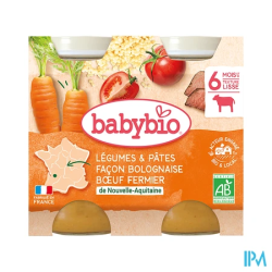 BABYBIO MENU LEG/PATE BOLO 2X200G