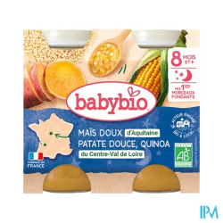 BABYBIO BON/NUIT MAIS/QUIN 2X200G