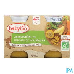 BABYBIO JARDINIERE LEGUMES 2X130G