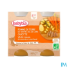BABYBIO MENU PDT/CAROT/VEAU 2X200G