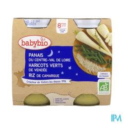 BABYBIO BON/NUIT PANAIS/RIZ 2X200G