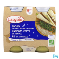 BABYBIO BON/NUIT PANAIS/RIZ 2X200G