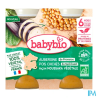 BABYBIO MENU AUBER/POIS CHI 2X200G