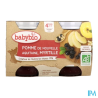 BABYBIO POMME/MYRTILLE 2X130G