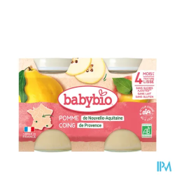 BABYBIO POMME COING 2X130G