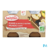 BABYBIO POMME/PRUNEAU 2X130G