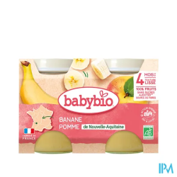 BABYBIO POMME/BANANE 130GX2