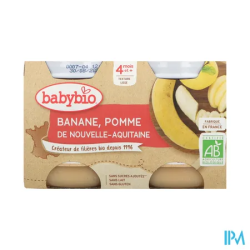 BABYBIO POMME/BANANE 130GX2