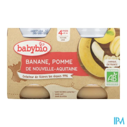 BABYBIO POMME/BANANE 130GX2