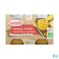 BABYBIO POMME/MANGUE 2X130G