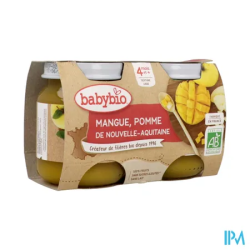 BABYBIO POMME/MANGUE 2X130G