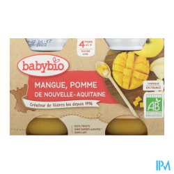 BABYBIO POMME/MANGUE 2X130G