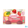 BABYBIO POMME/FRAISE 2X130G