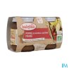 BABYBIO POMME/FRAISE 2X130G