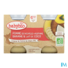 BABYBIO POM/BANAN LAIT COCO 2X130G
