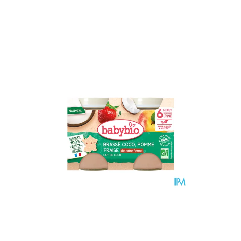 BABYBIO BRASSE COCO/POM/FRAIS2X130