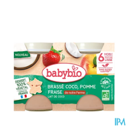 BABYBIO BRASSE COCO/POM/FRAIS2X130