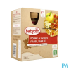 BABYBIO GOURD POM/FR/VAN 4X90G