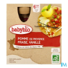 BABYBIO GOURD POM/FR/VAN 4X90G