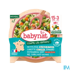 BABYNAT LEG/RIZ/CABILLAUD 200G