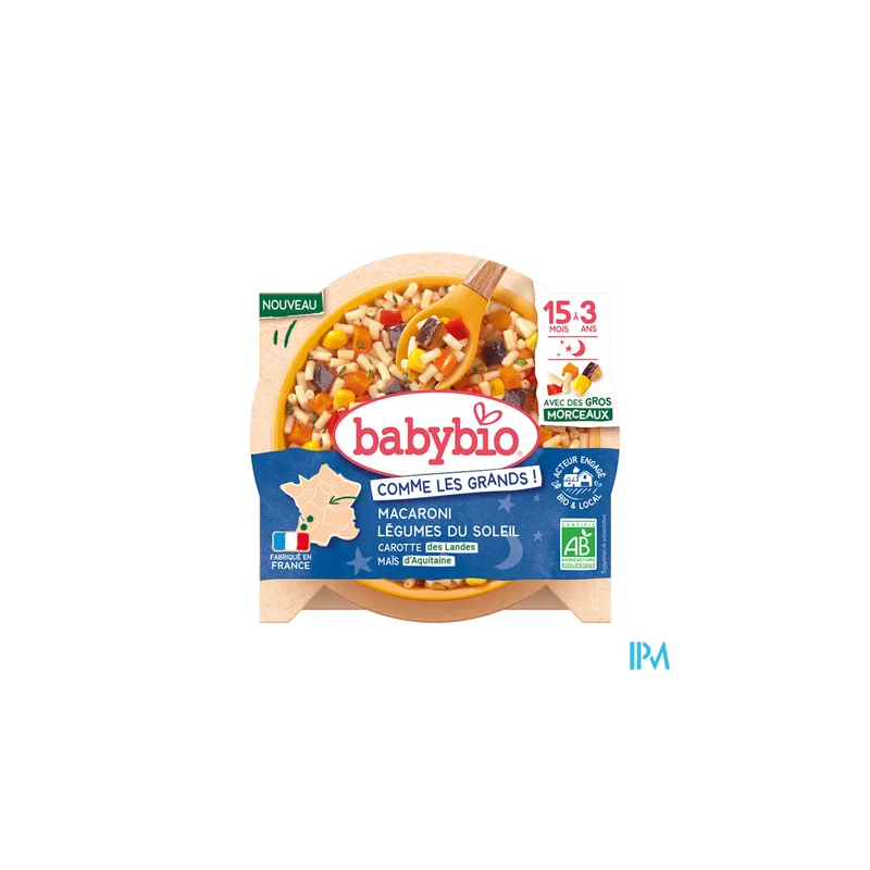 BABYBIO BON/NUIT MACARONI/LEG 200G
