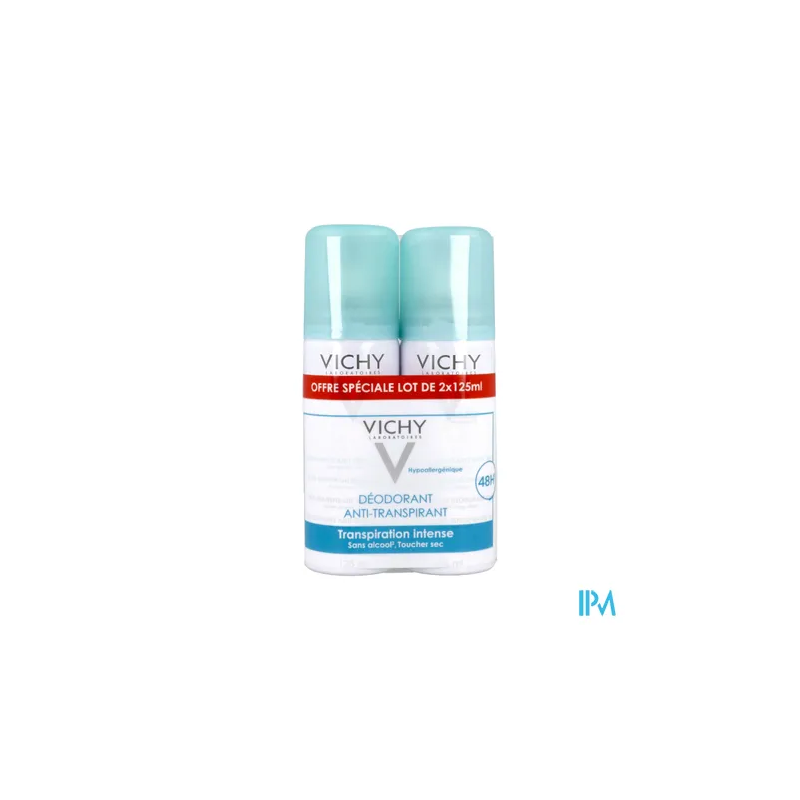 VICHY DEOD A/TRANSP AERO 125ML X2