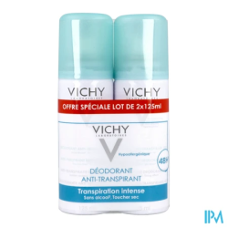 VICHY DEOD A/TRANSP AERO 125ML X2