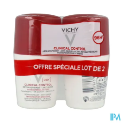 VICHY CLINICAL CONT DETR96H 2X50ML