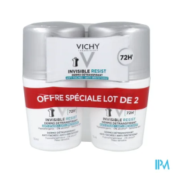 VICHY DEO INVIS ROLLON 72H 50MLX2