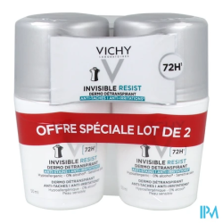 VICHY DEO INVIS ROLLON 72H 50MLX2
