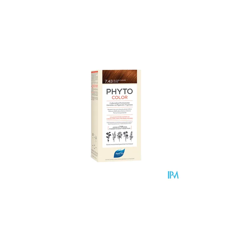 PHYTO COLOR 7,43 BLOND CUIVRE/DORE