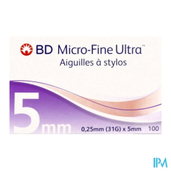 BD MICRO-FINE ULTRA 5MM 100