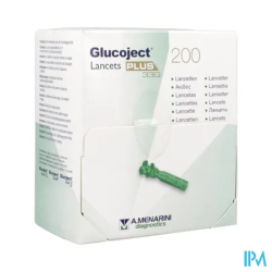 GLUCOJECT LANCETS PLUS 33G BT 200