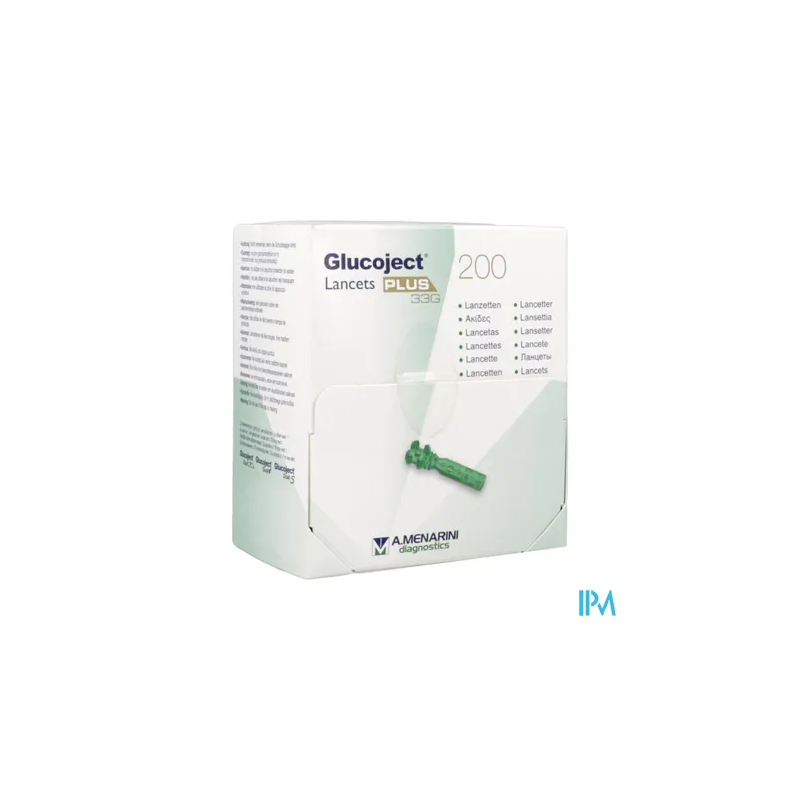 GLUCOJECT LANCETS PLUS 33G BT 200
