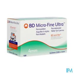 BD MICRO-FINE ULTRA PRO 4MM 100