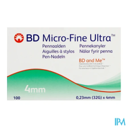 BD MICRO-FINE ULTRA PRO 4MM 100