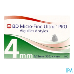 BD MICRO-FINE ULTRA PRO 4MM 100