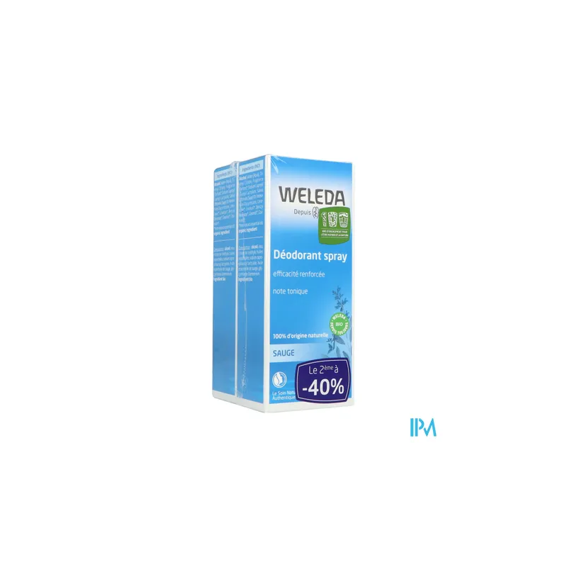 WELEDA DUO DEOD SAUGE 2X100ML