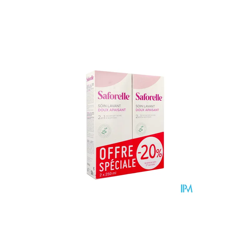 SAFORELLE SOIN LAV DOUX 250ML X2