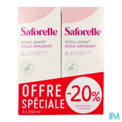 SAFORELLE SOIN LAV DOUX 250ML X2