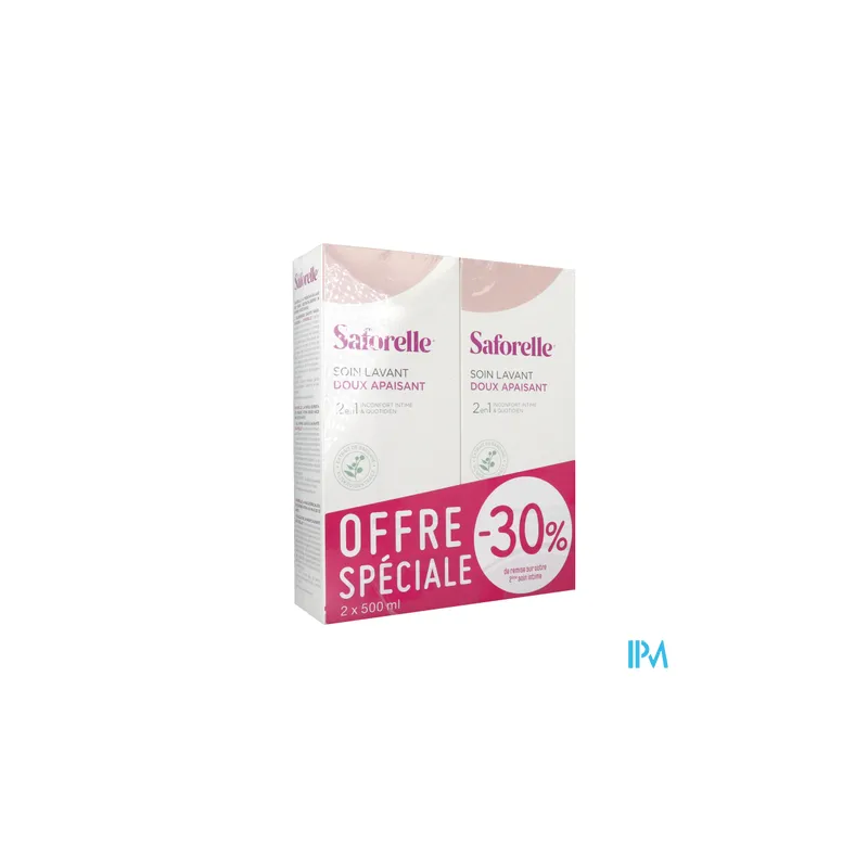 SAFORELLE SOIN LAV DOUX 500ML X2