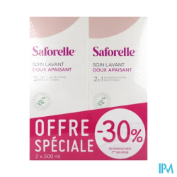 SAFORELLE SOIN LAV DOUX 500ML X2