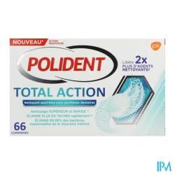 Polident cpr nett total action 66 - La Grande Pharmacie